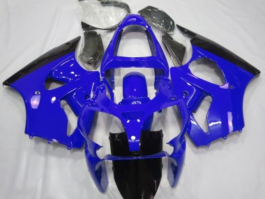 2000-2002 Gloss Blue & Black Kawasaki ZX6R Motorcycle Fairing