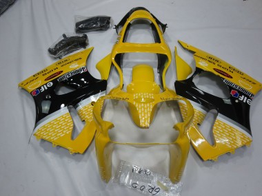 2000-2002 Yellow Elf Kawasaki ZX6R Motorcycle Fairing