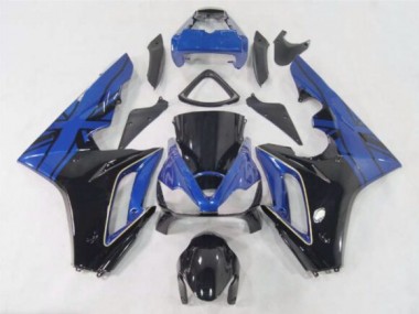2006-2008 Blue Flag / Black Triumph Daytona 675 Motorcycle Fairing