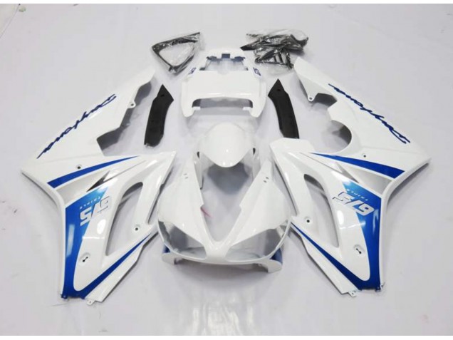 2006-2008 White and Blue Style Triumph Daytona 675 Motorcycle Fairing