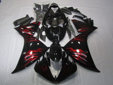 2009-2011 Red Flame Yamaha R1 Motorcycle Fairing