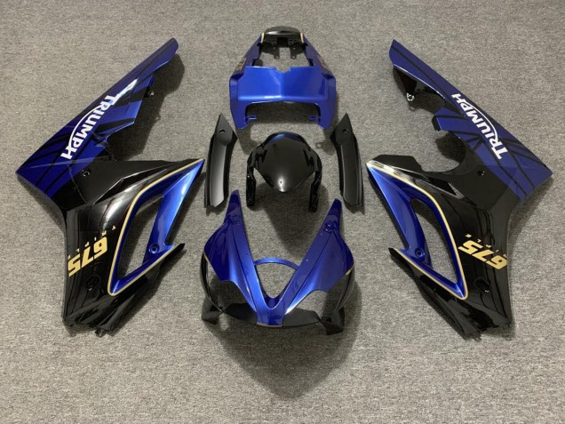 2009-2012 Gloss Blue and Black Triumph Daytona 675 Motorcycle Fairing