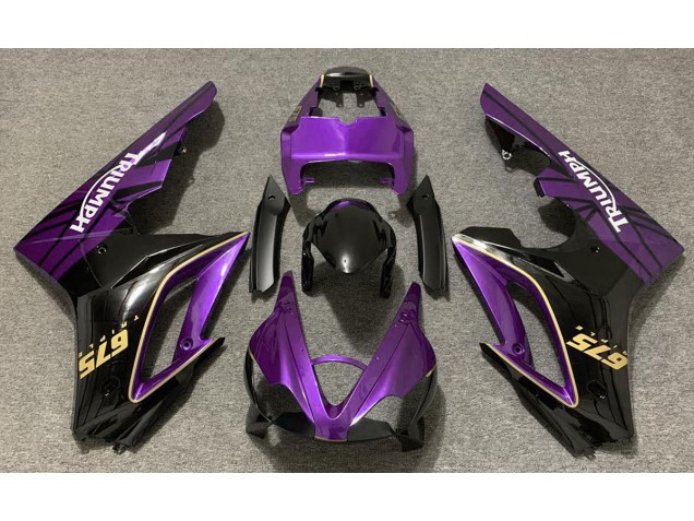 2009-2012 Gloss Purple and Black Triumph Daytona 675 Motorcycle Fairing