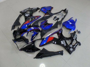 2009-2014 Alien Blue and White BMW S1000RR Motorcycle Fairing