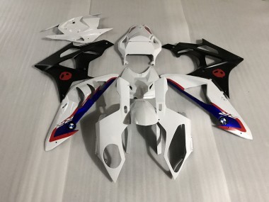 2009-2014 Alien Blue and White BMW S1000RR Motorcycle Fairing