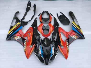 2009-2014 Alien Blue and White BMW S1000RR Motorcycle Fairing