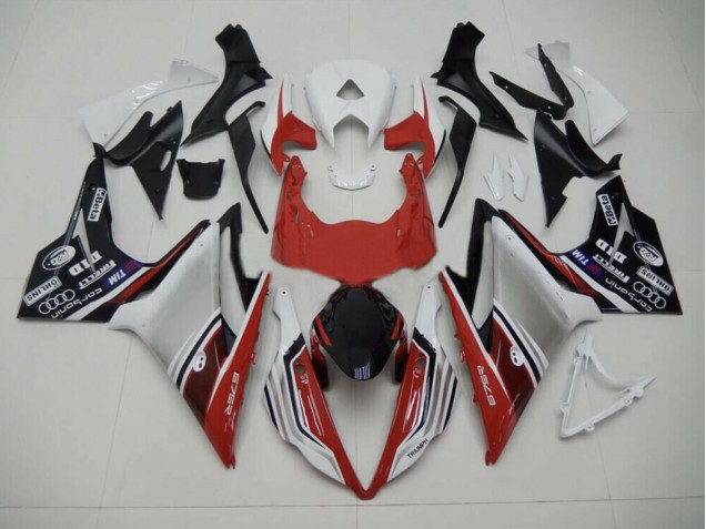 2013-2016 Red White and Black Style Triumph Daytona 675 Motorcycle Fairing